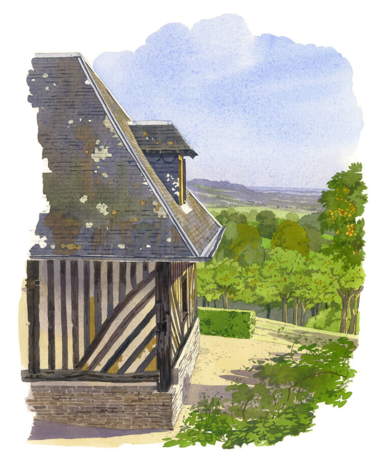 Grange et verger – Clermont-en-Auge