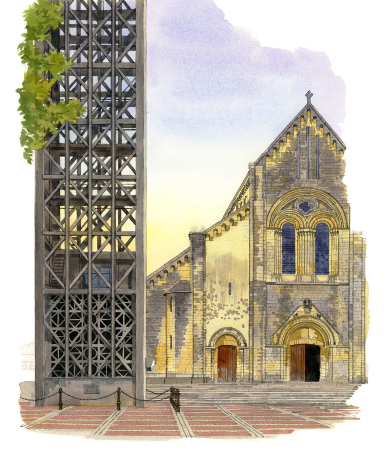 Église Sainte-Croix et campanile – Saint-Lô