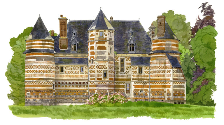 NOR41 Manoir_d_Auffay_façade_nord-Oherville