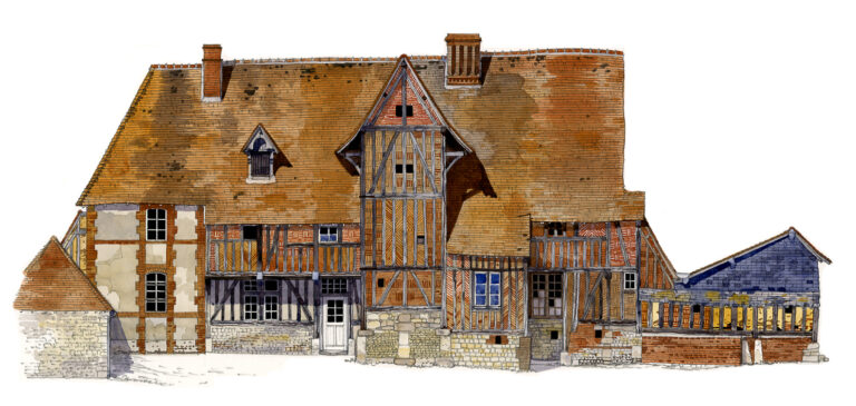 NOR51 Manoir_hameau_des_Maquetôts_Mesangeville-Pays_de_Bray_