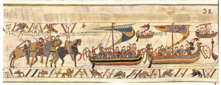 NOR07 Tapisserie_de_Bayeux-L_embarquement_pour_l_Angleterre