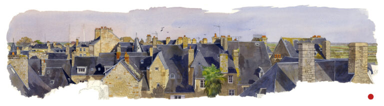 NOR11 Toits_d_Avranches_vus_du_chateau