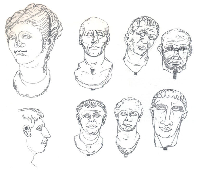 Museo Nazionale. Huit bustes