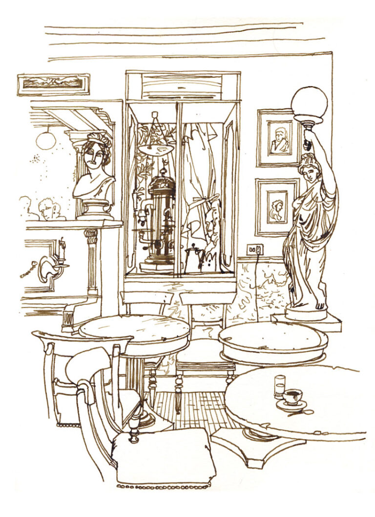 Café de la Pace. Intérieur