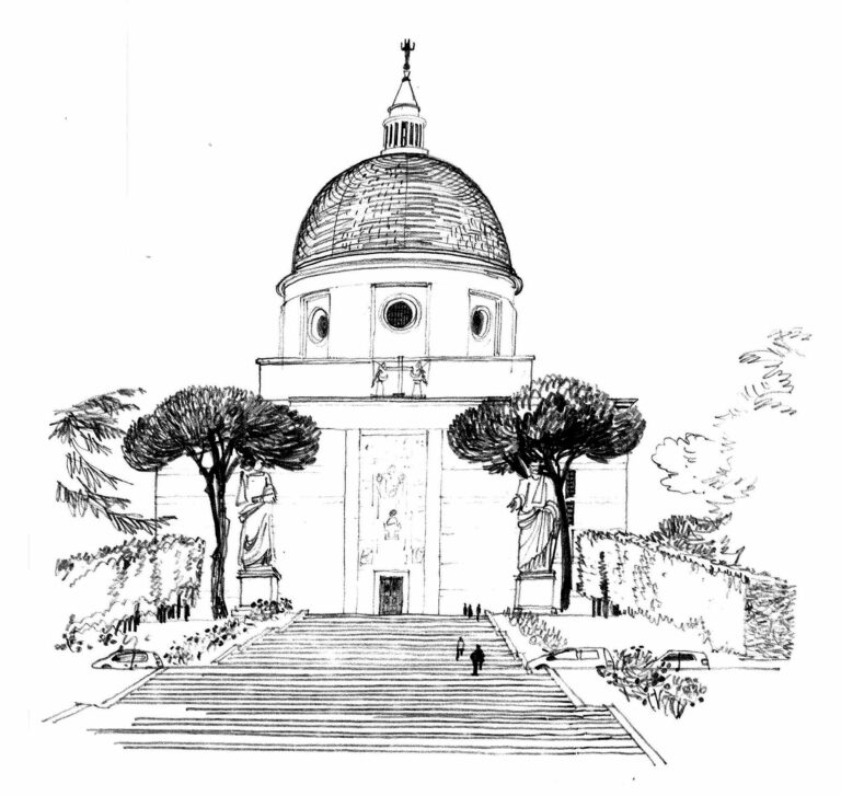 Quartier EUR. Basilique SS. Pietro e Paolo