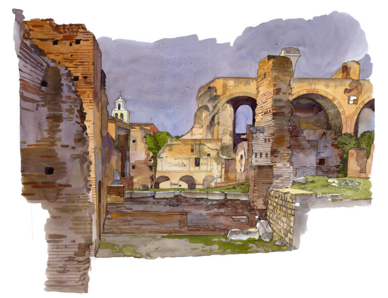 Forum romain. Basilique de Maxence