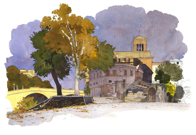 L’île Tiberine, coté est