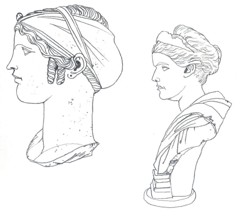 Museo Nazionale. Bustes de femmes