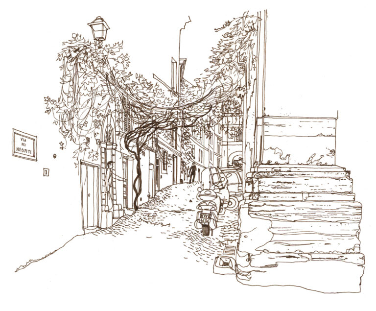 Quartier des Monti. Via dei Neofiti