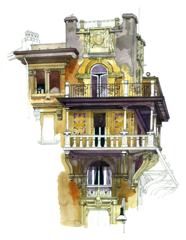 Quartier Coppede. Maison Art Déco