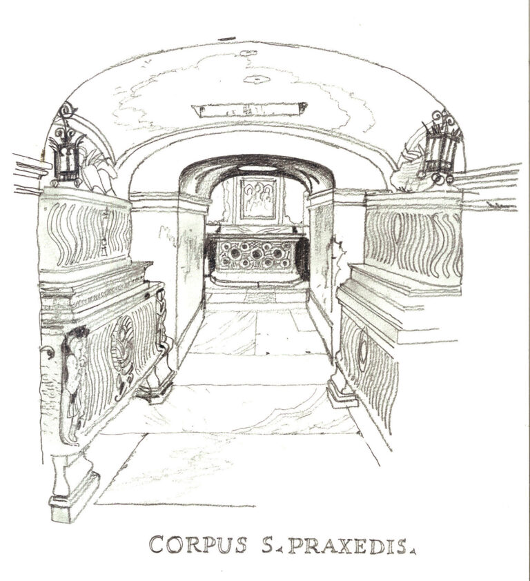 Église Santa Prassede. Crypte