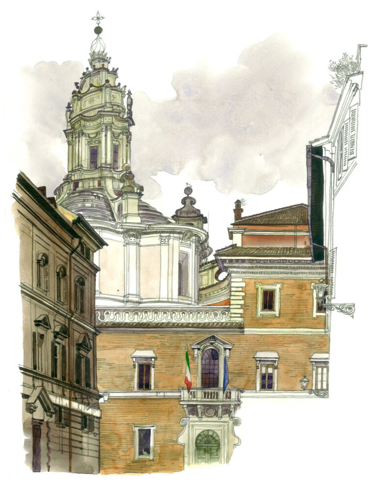 Élise de la Sapienza. Clocher