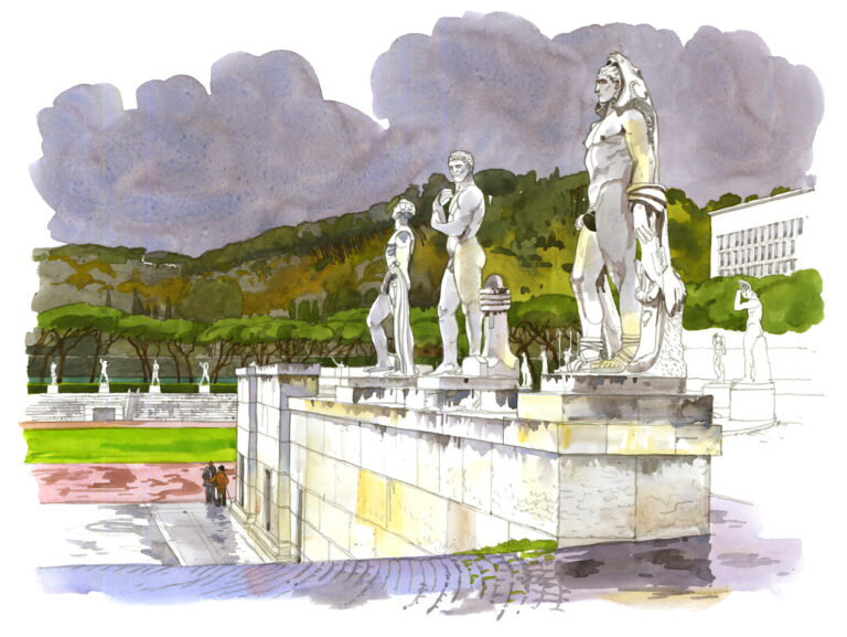 Stade des Marmi. Via Flaminia