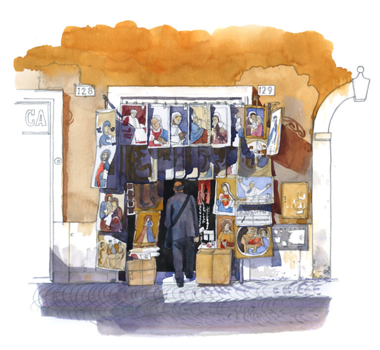 Boutique de souvenirs religieux