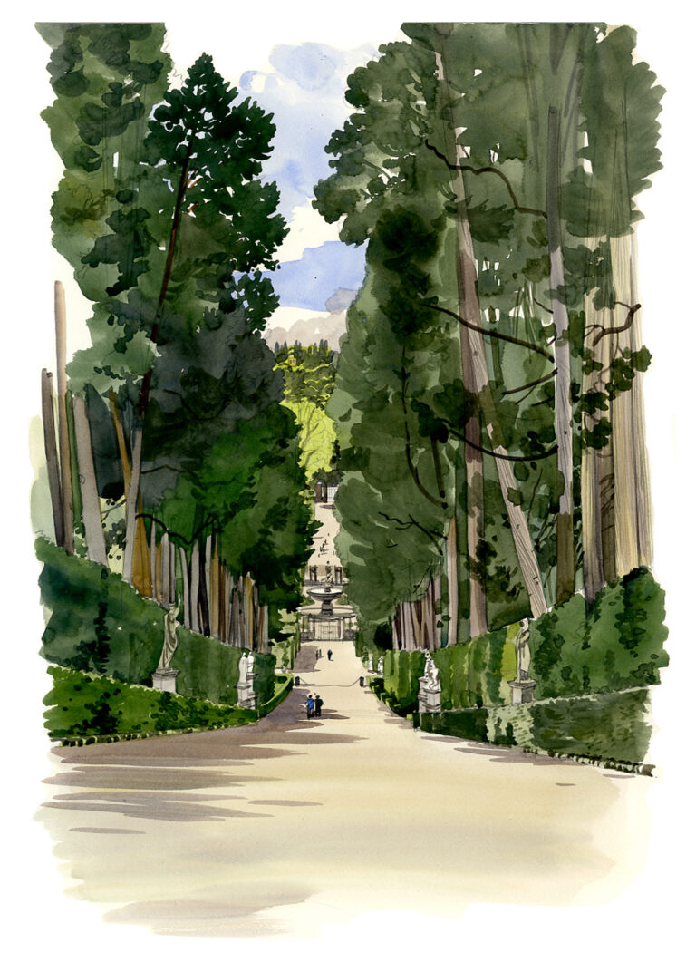 Jardins de Boboli. Allée des Cyprès