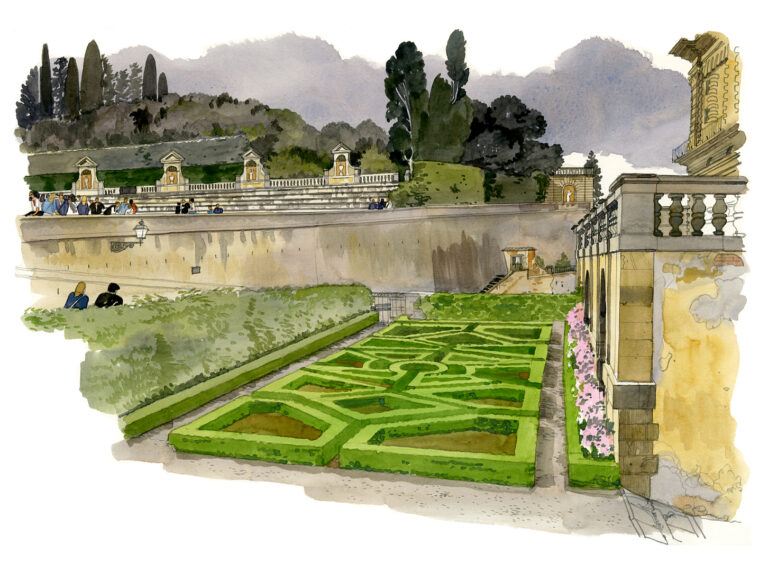 Jardins de Boboli, parterres