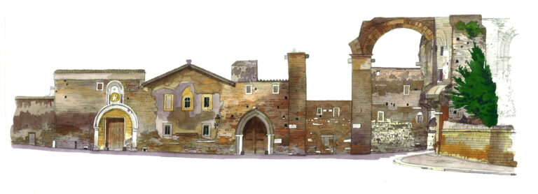 Via della Navicella. Celio