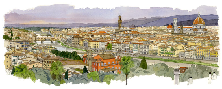 Piazzale Michelangelo. Vue panoramique