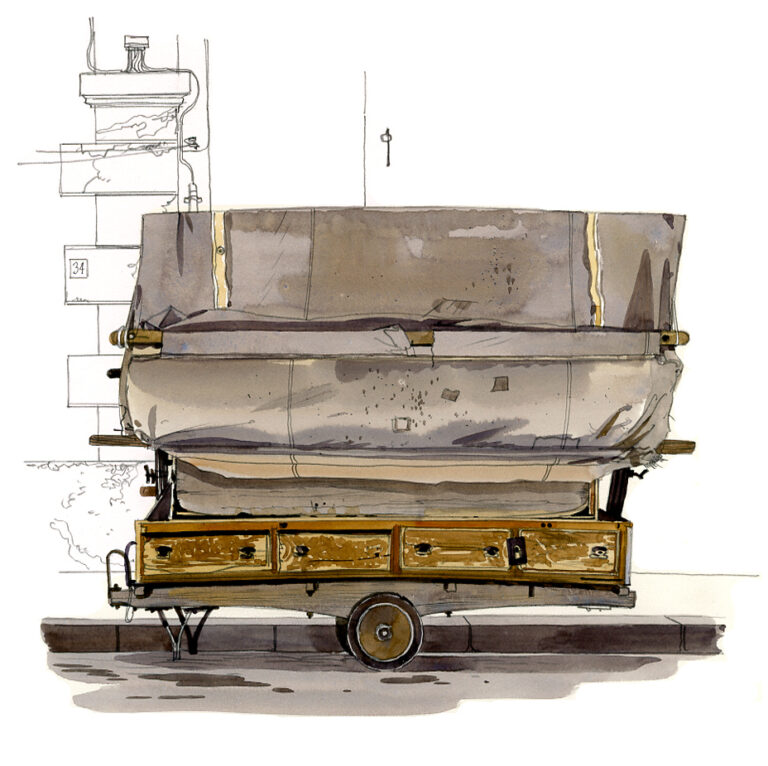 Charrette près du mercato Centrale