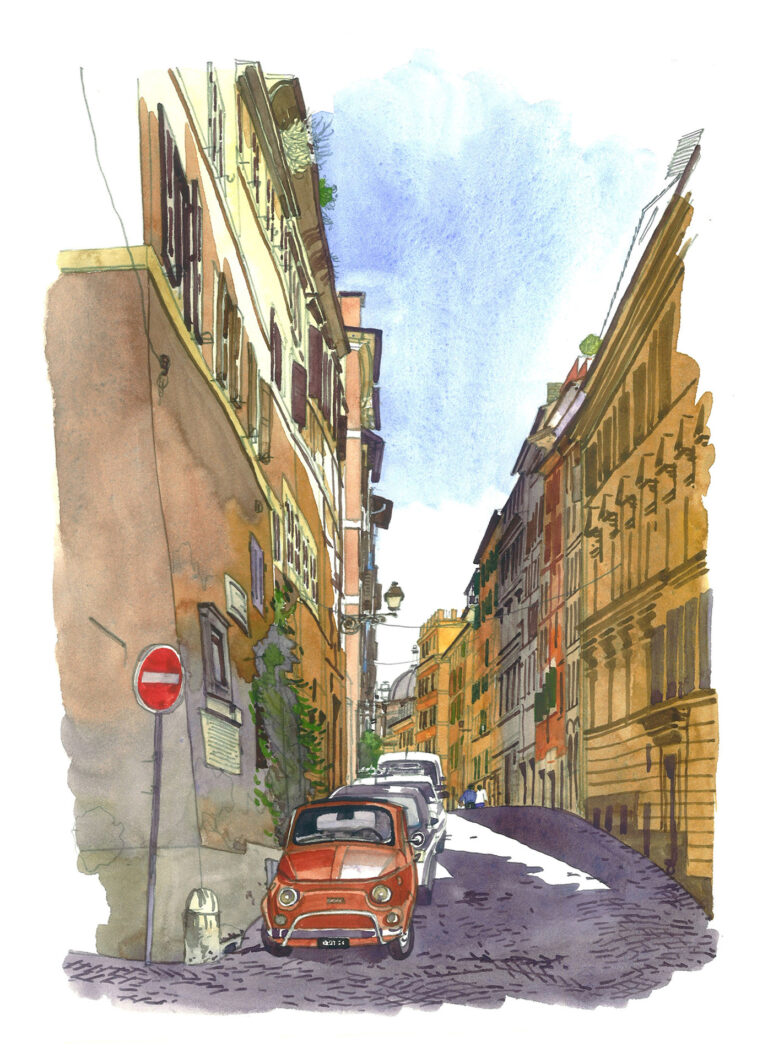 Quartier des Monti. Via Baccina