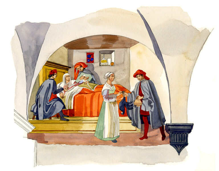 Fresques dans l’oratoire des Buonomini di S. Martino