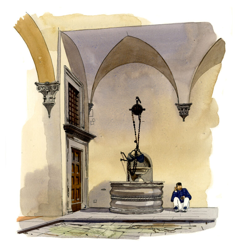 Cour intérieure du palazzo Antinori