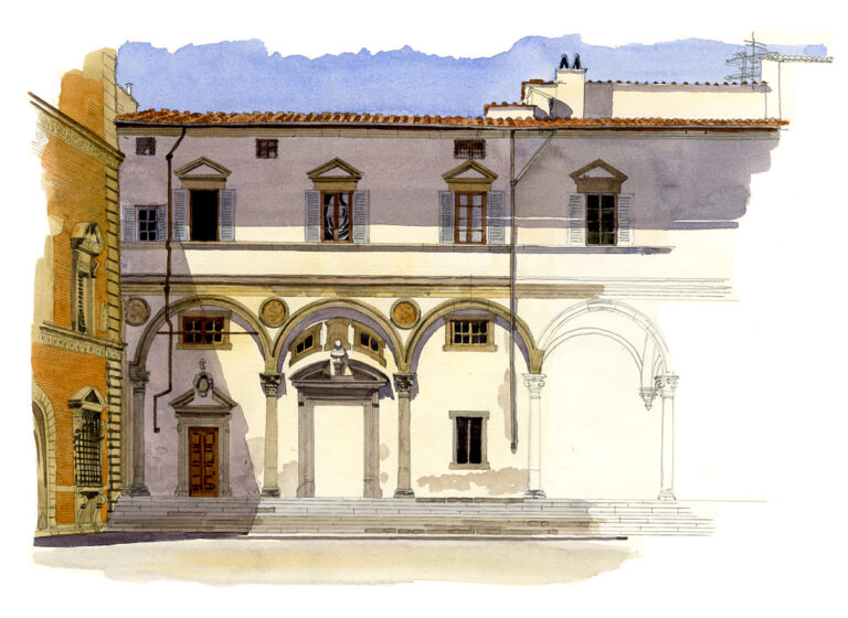 Piazza Annunziata. Aile ouest