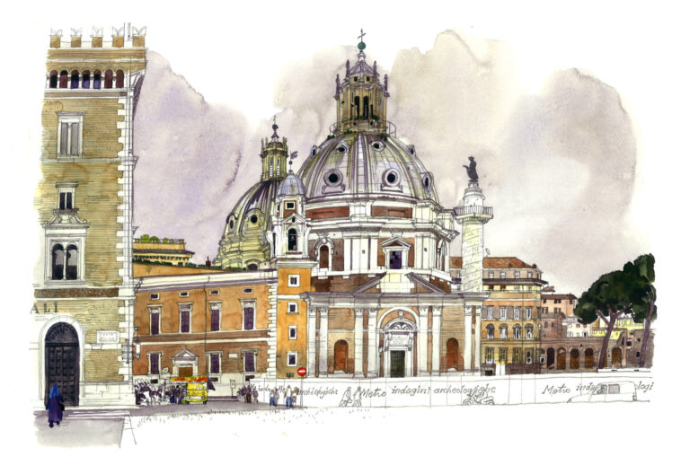 Piazza Venezia. Église S. Maria di Loreto
