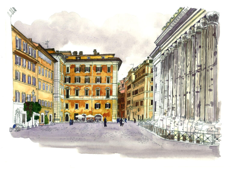 Piazza di Pietra temple romain