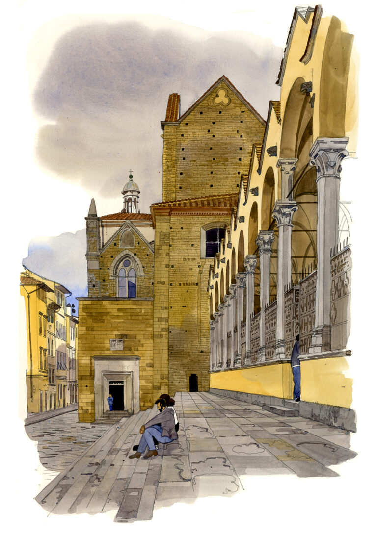 Église Santa Croce, côté nord