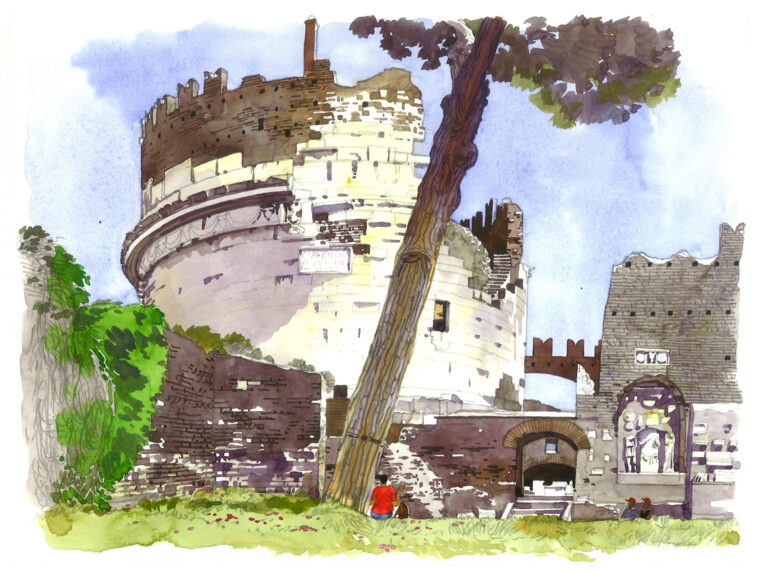 Via Appia. Cecilia Metella