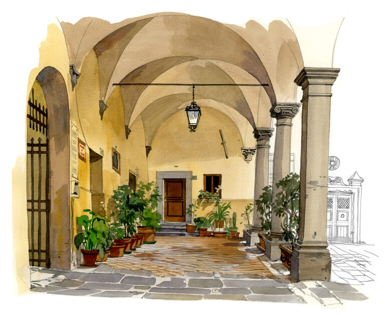 Cour intérieure via dei Serragli