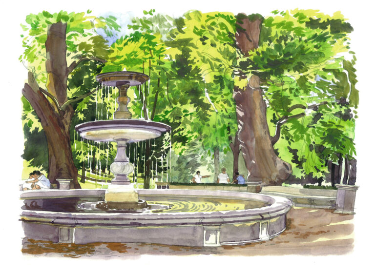 Villa Borghese. Bassin