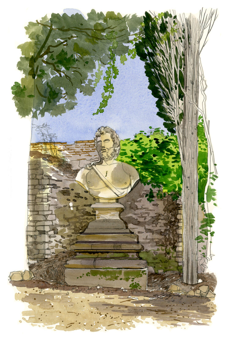 Jardins de Boboli, buste de Jupiter