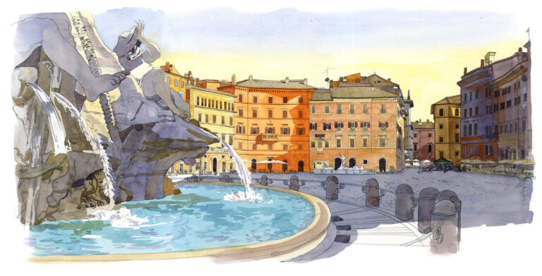 Piazza Navona. Vue panoramique