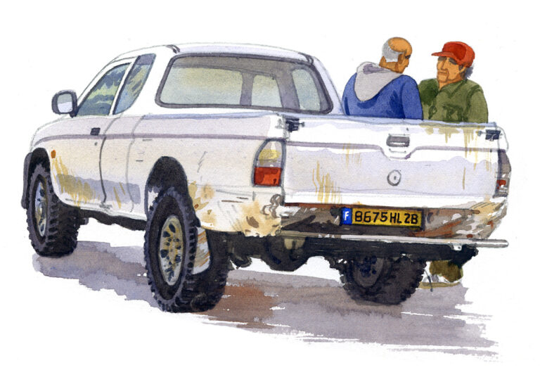 Deux chasseurs corses et un 4×4