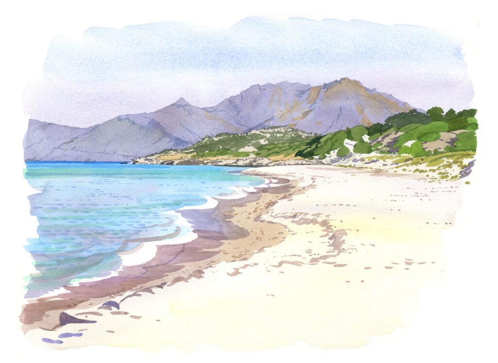 Agriate. Plage de Saleccia