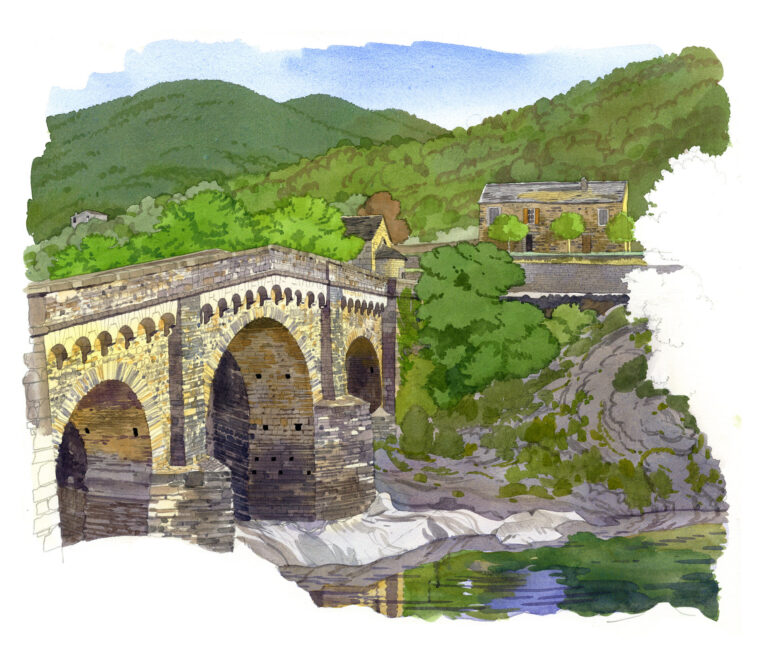 Altiani. Pont génois sur le Tavignano