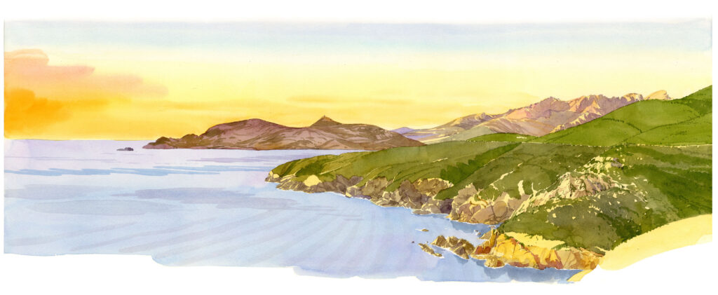 Baie de Crovani vue de l’Argentella