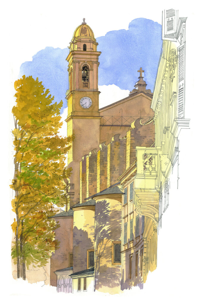 Bastia. Église Saint-Jean-Baptiste, matin