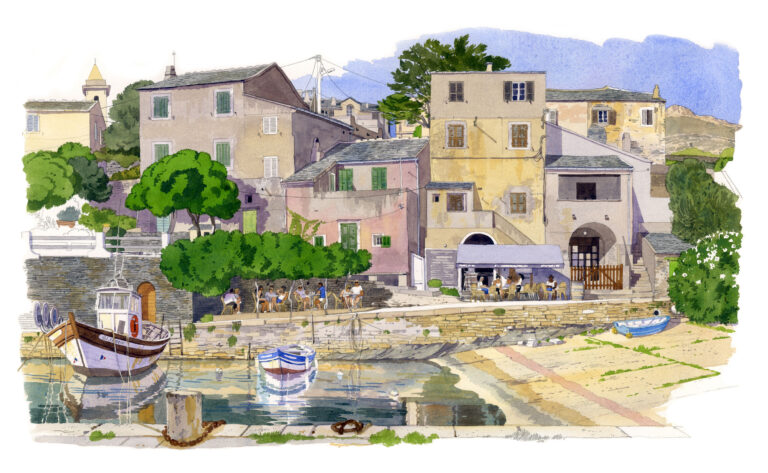 Centuri. Cale du port de pêche