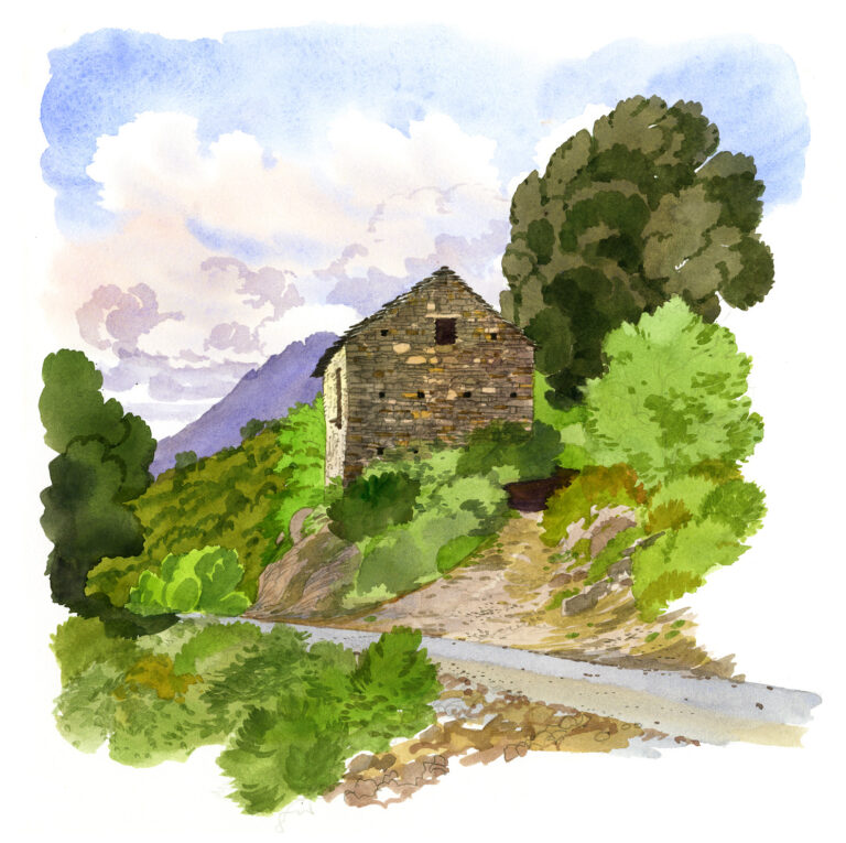 Erbajolo. Route de Zuani