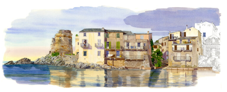 Erbalunga. Tour génoise