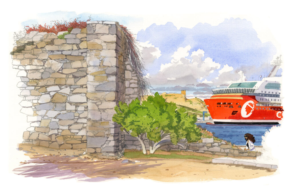 L’Île-Rousse. Vestige des remparts