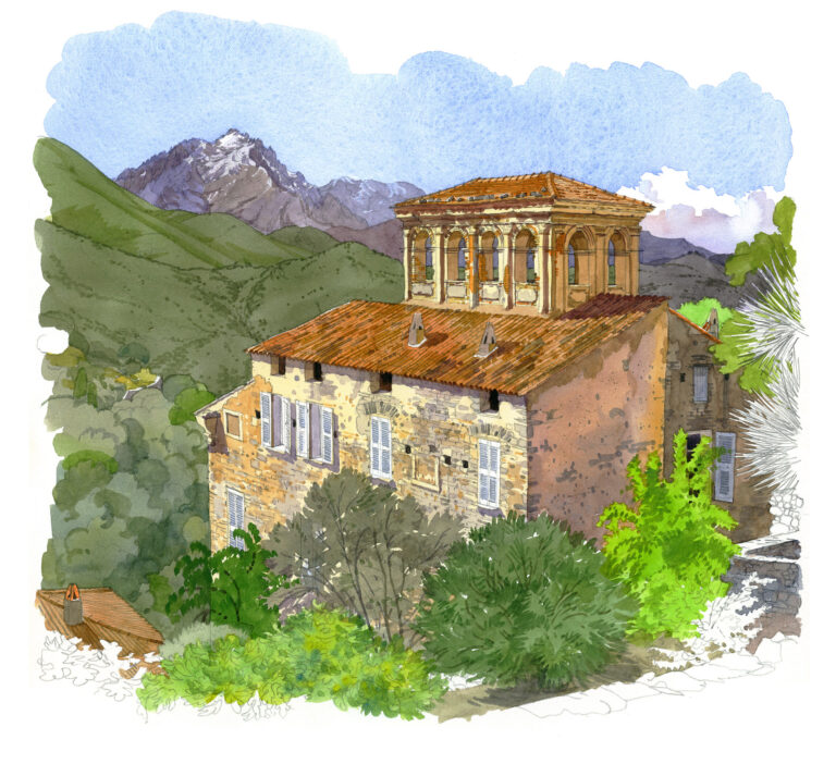 Lama. Maison à loggia à l’italienne