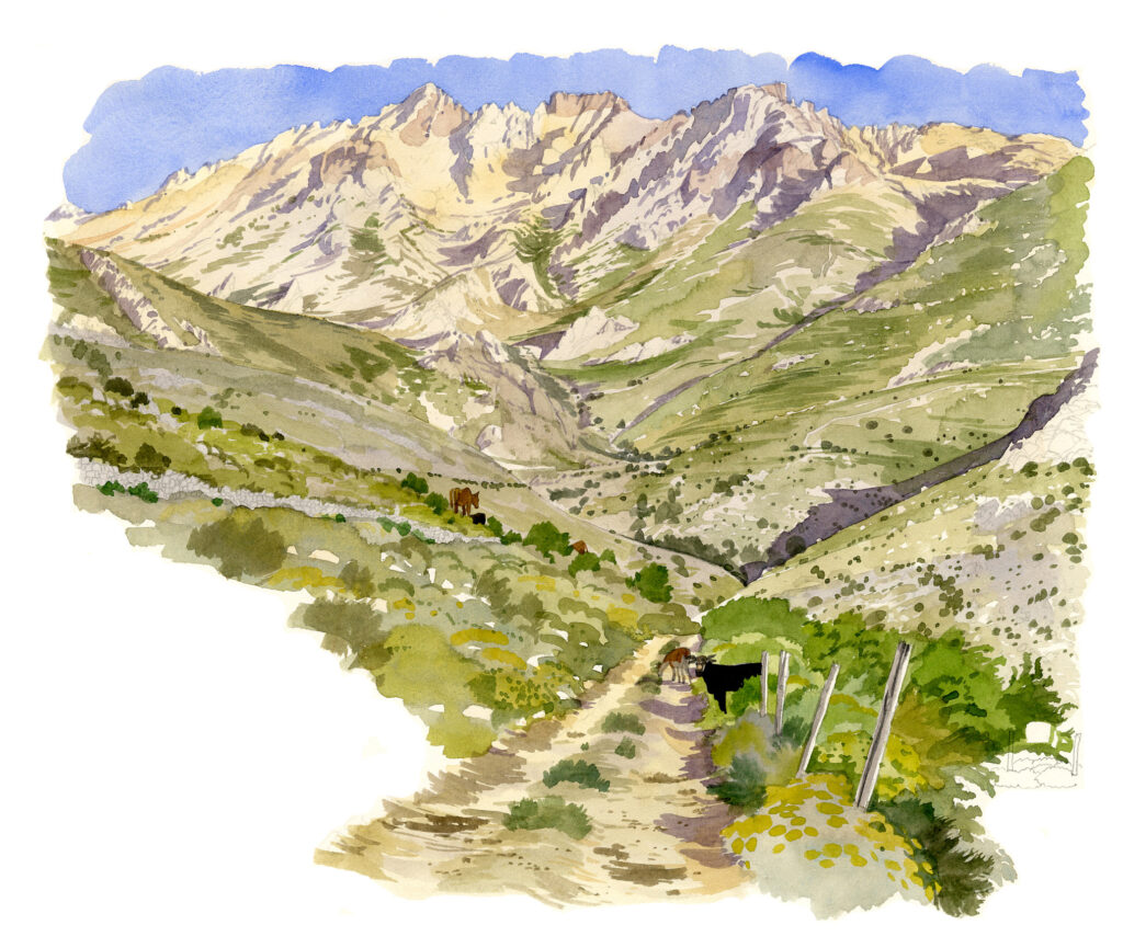 Lozzi. Le massif du Monte Cintu