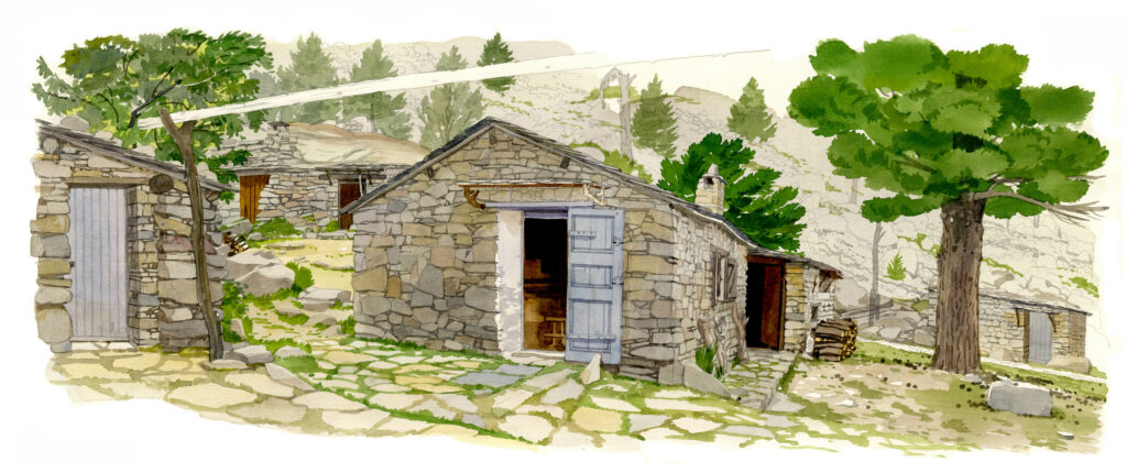 Restonica. Bergeries de Grotelle