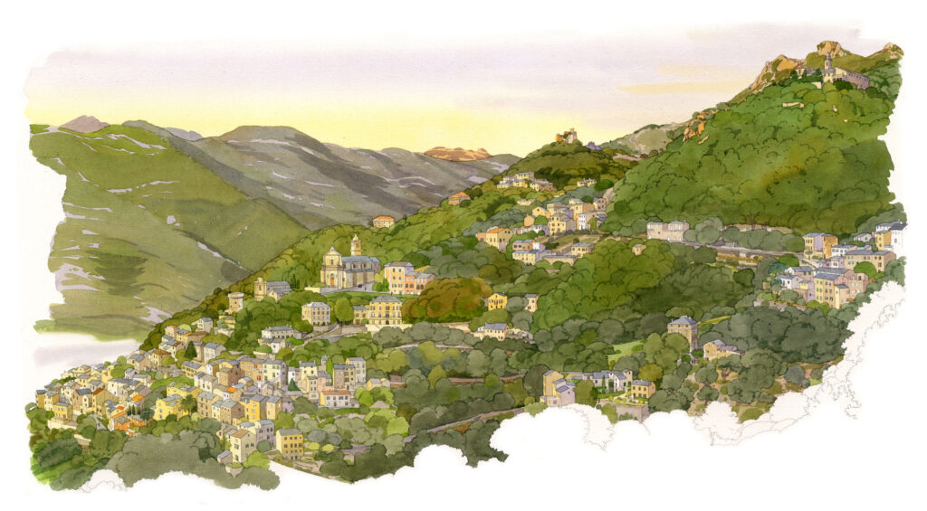 Rogliano. Vue panoramique