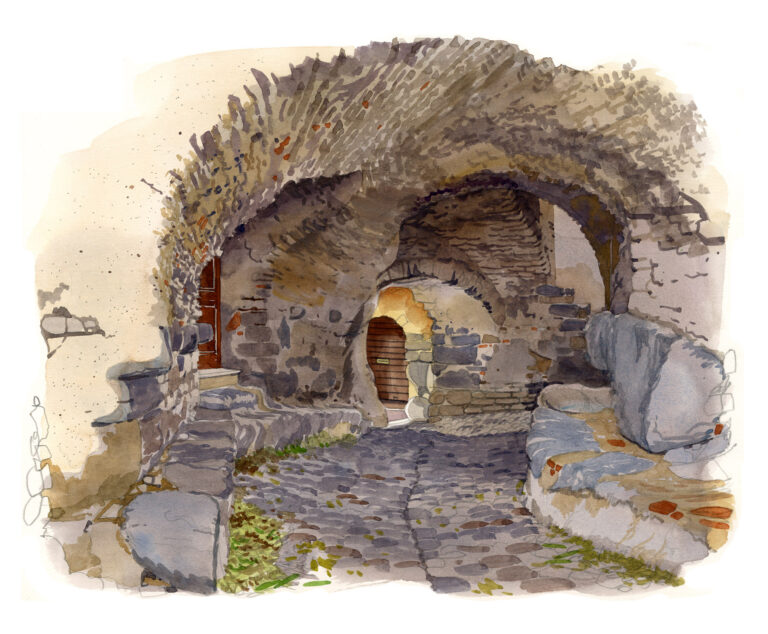 Sant Antonino. Passage couvert