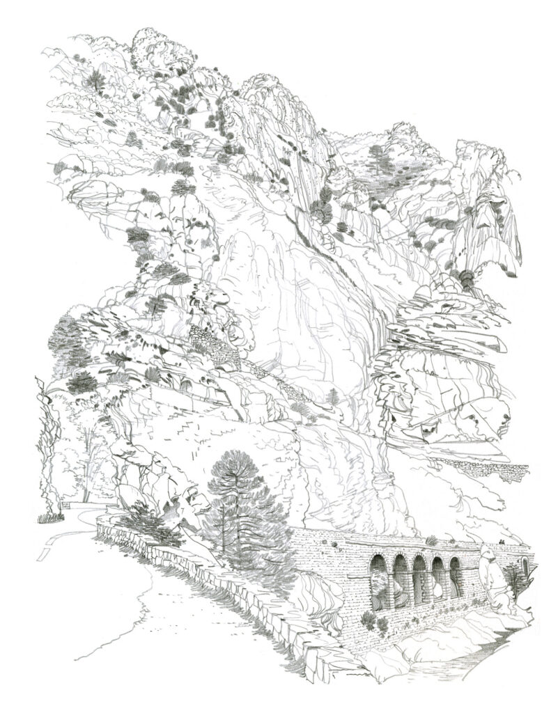 Scala di Santa Regina. Crayon